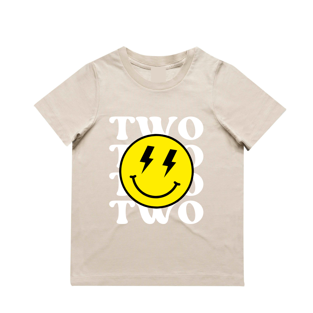 MLW By Design - Personalised Smile Birthday Tee | Various Ages & Colours