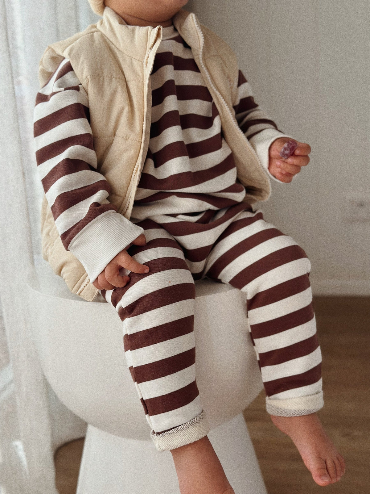 Bobby G Baby Wear - Sunny Pant | Chocolate Stripe