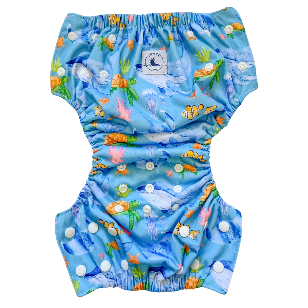 Little E & Co - Reusable Swim Nappy | Ocean