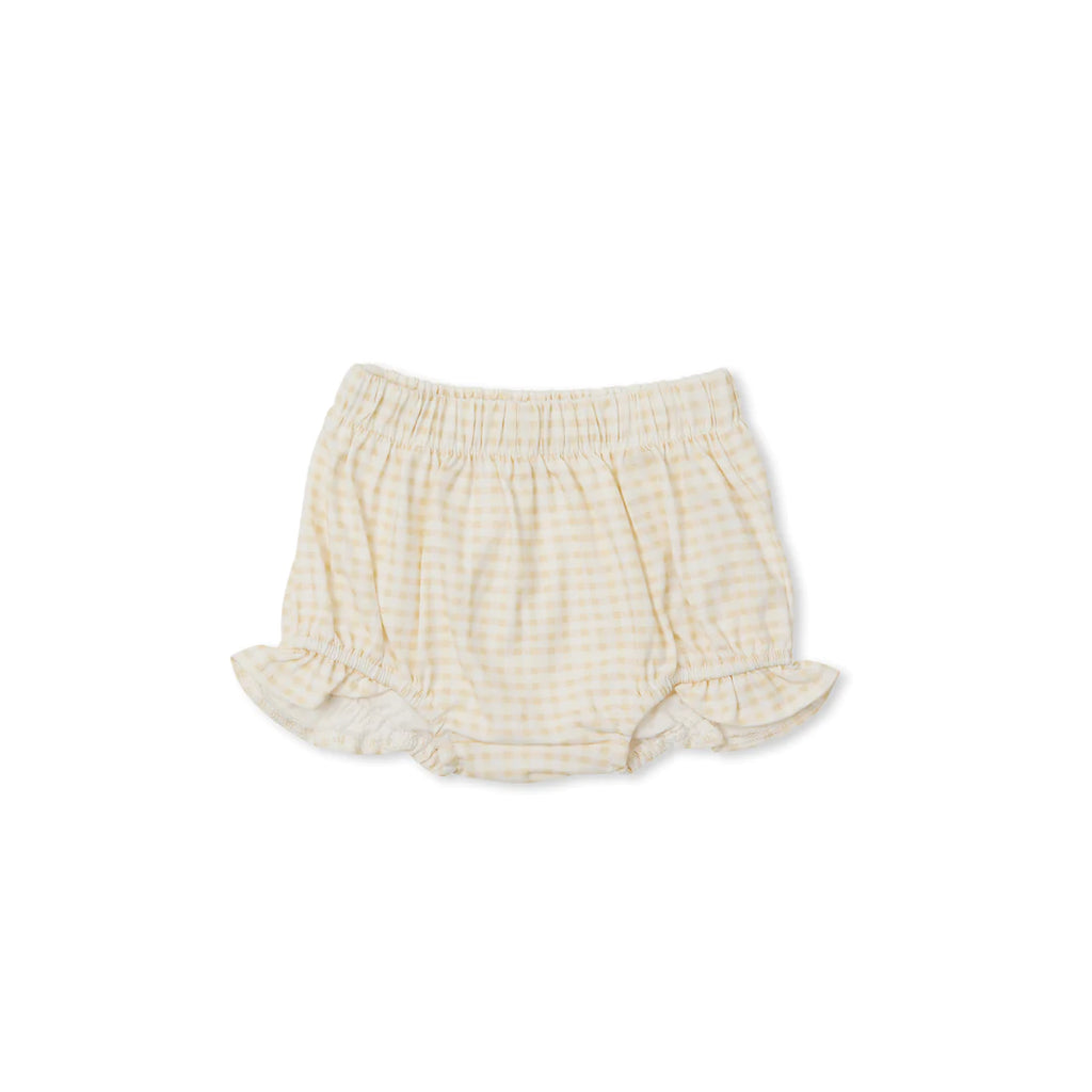 Indigo & Lellow - Anna Bloomers | Beige Gingham – My Little Wardrobe