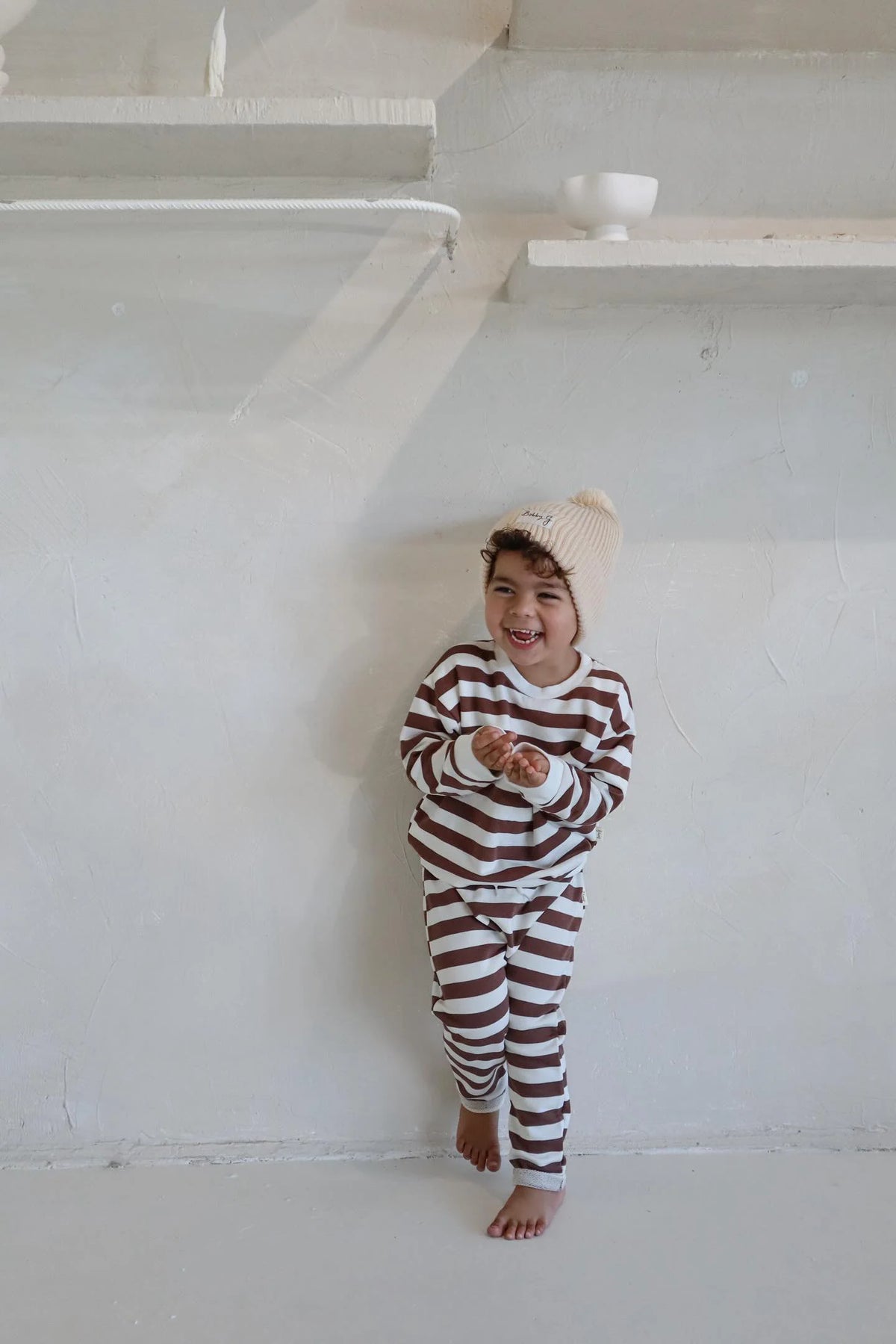 Bobby G Baby Wear - Sunny Pant | Chocolate Stripe