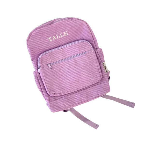 Breezy Co. - Corduroy Backpack Personalised - Lilac