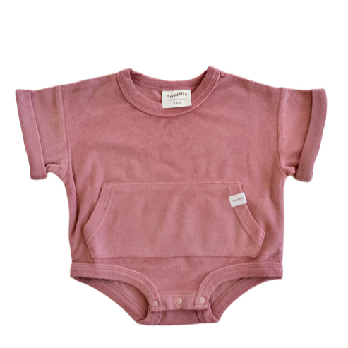 All Fenix - Mini Terry Romper | Rose