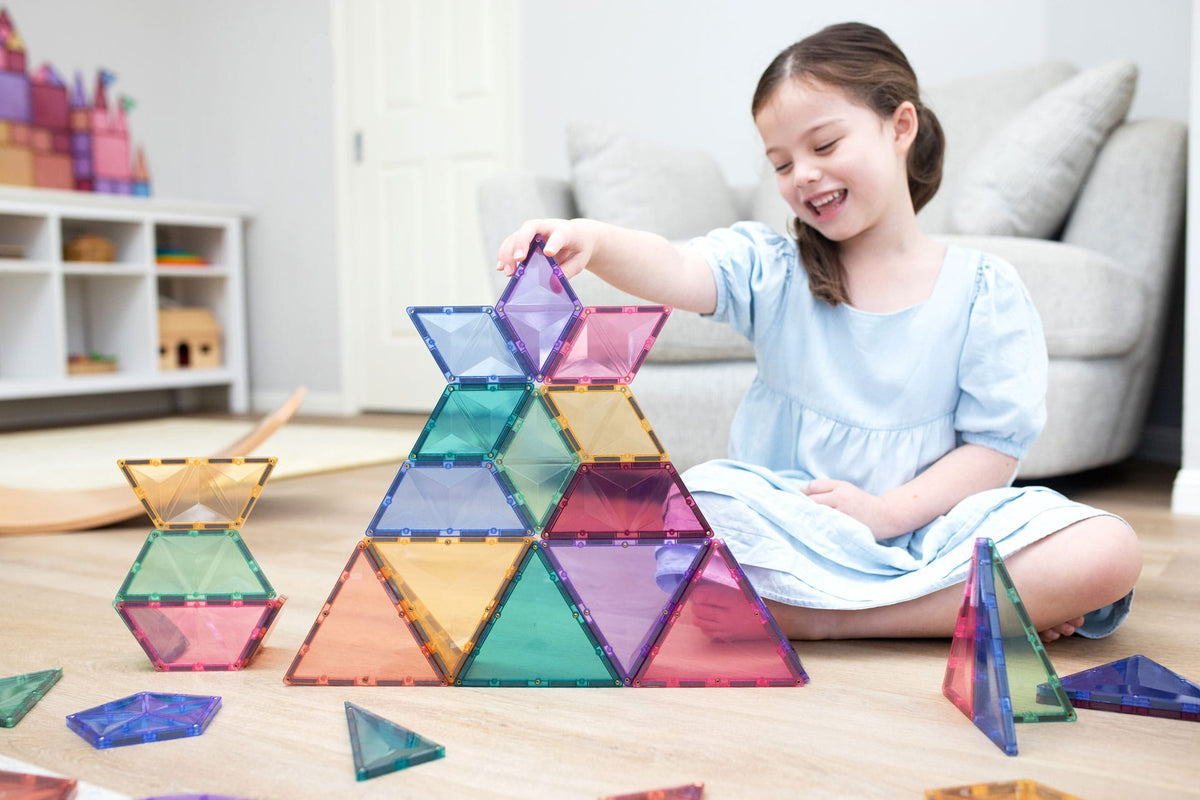 Connetix Tiles - 48 Piece Pastel Shape Expansion Pack