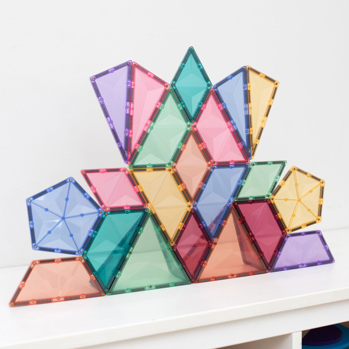 Connetix Tiles - 48 Piece Pastel Shape Expansion Pack