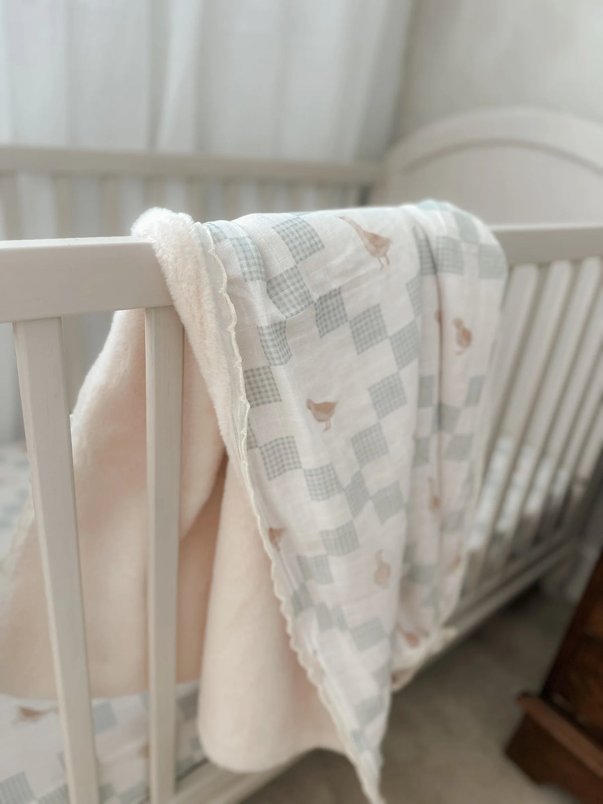 Pop Ya Tot - Fur Lined Cot Blanket | Goosey Gander