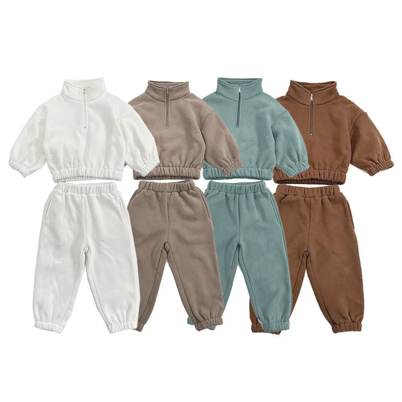 Zip Fluffy Tracksuits | 4 Colours