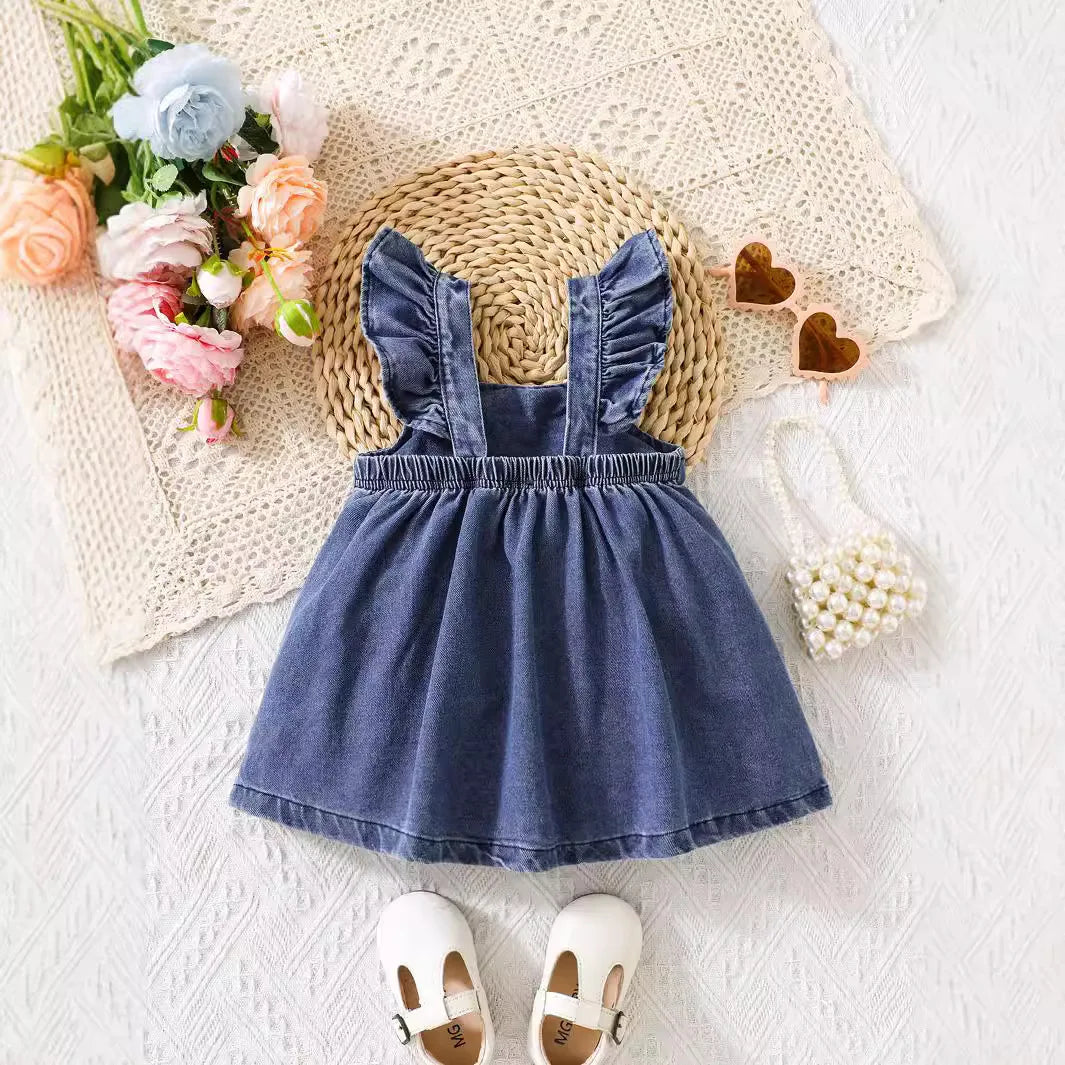 Denim Bow Dress