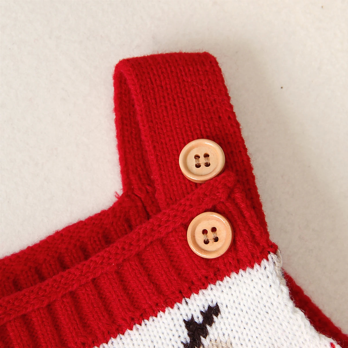 Reindeer Knit Jumpsuit | Red (CLEARANCE)