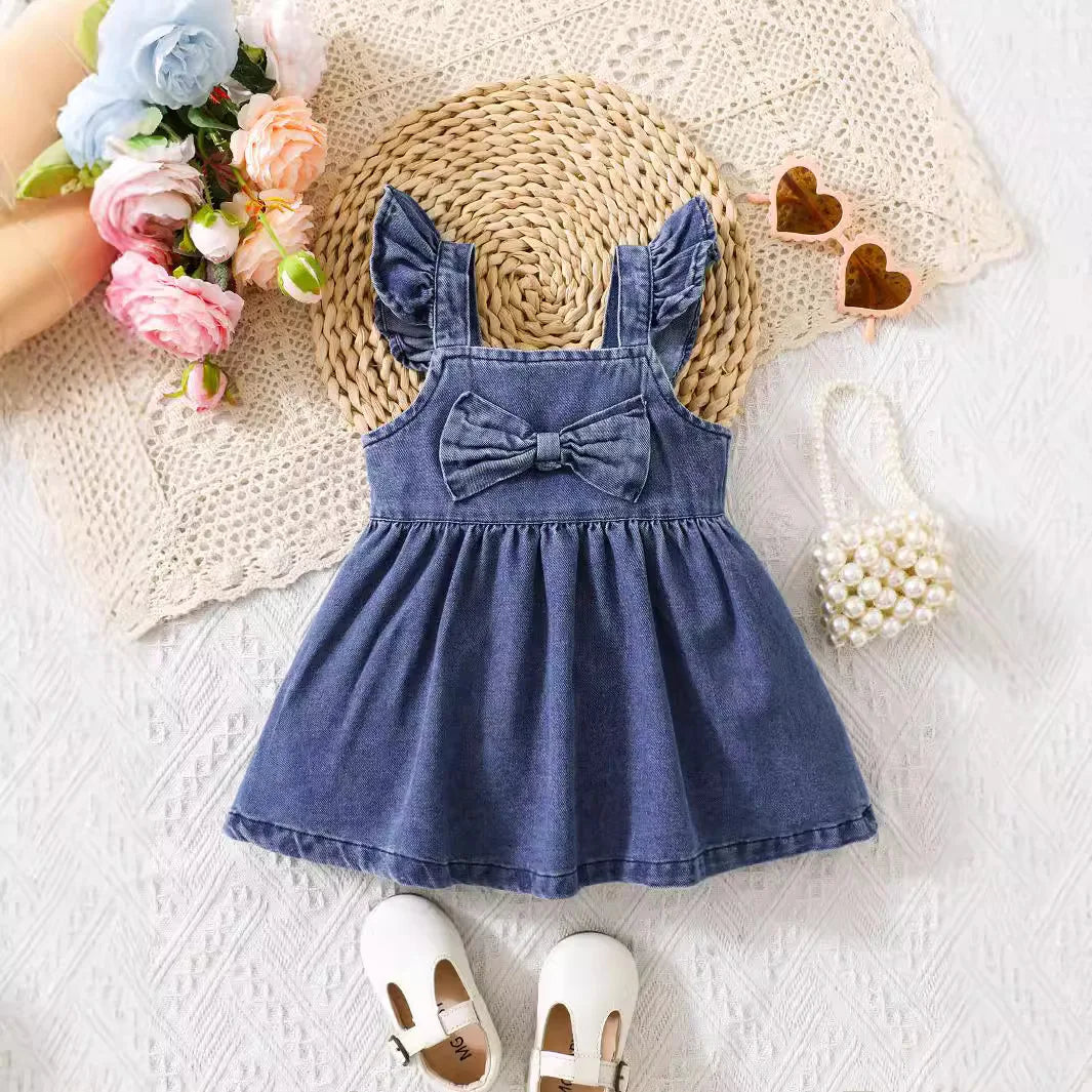 Denim Bow Dress