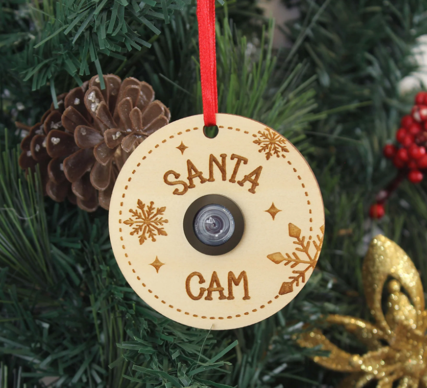 Meridian Etch - Personalised Wooden Santa Camera