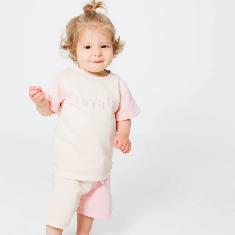 Loyala. - Essentials T-Shirt Set | Blush