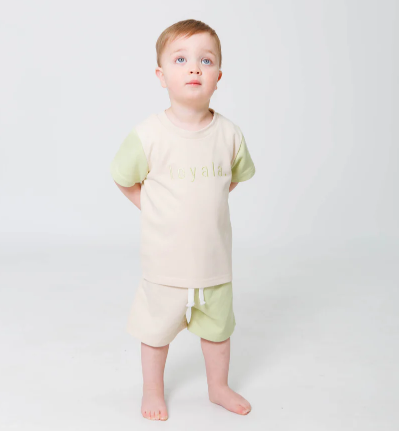 Loyala. - Essentials T-Shirt Set | Pistachio