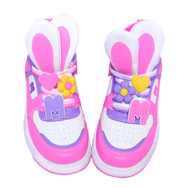 Madmia - Hop Hop Hi Tops | Pink