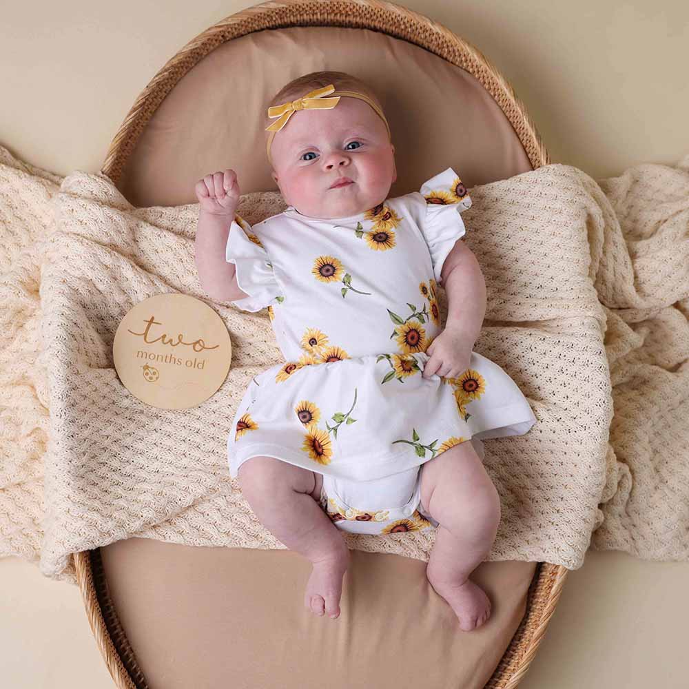 Snuggle Hunny Kids - Organic Dress | Sunflower