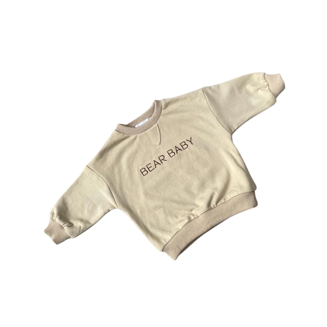 Bear Baby Jumper Beige