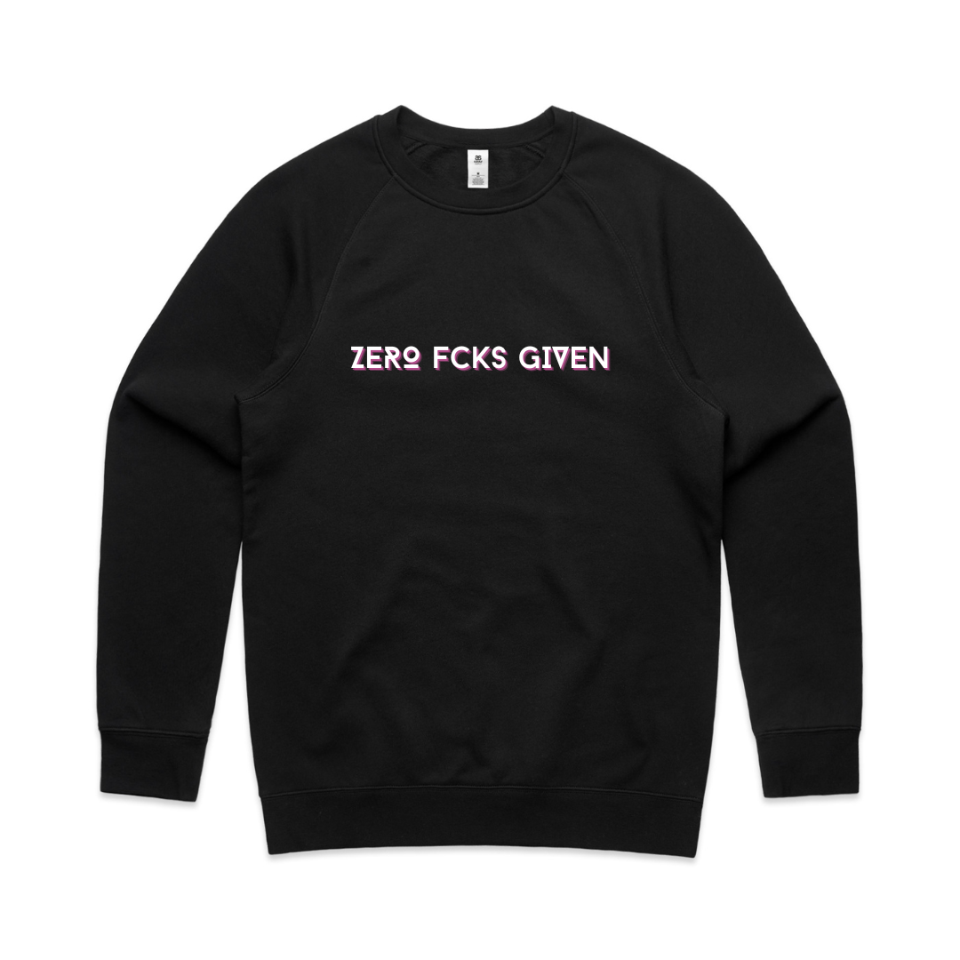 MLW By Design - Zro FCKS Adult Crew | Various Colours