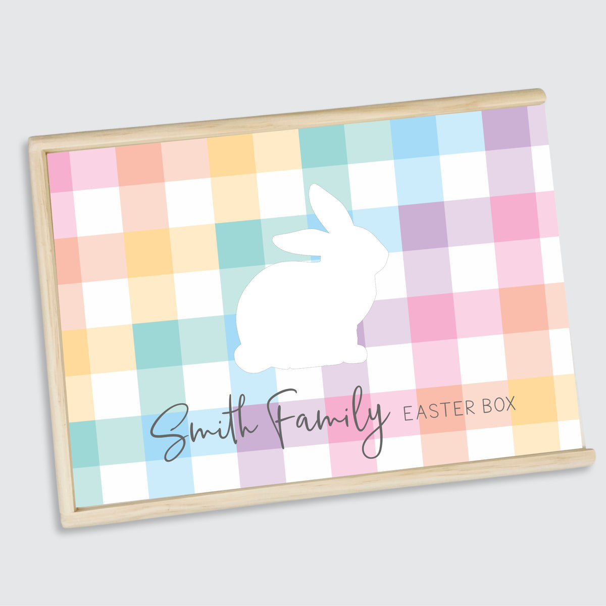 Timber Tinkers - Keepsake Boxes –  Easter Bunny Gingham