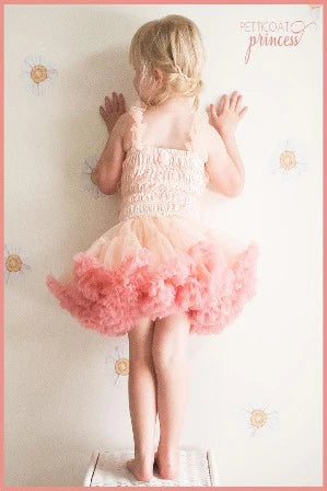 Petticoat Princess - Peach & Coral Pettidress