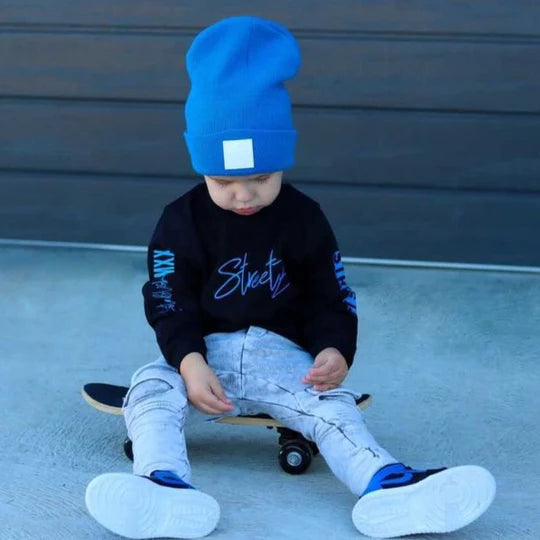 Mini Maxwell - Royal Blue Signature Beanie