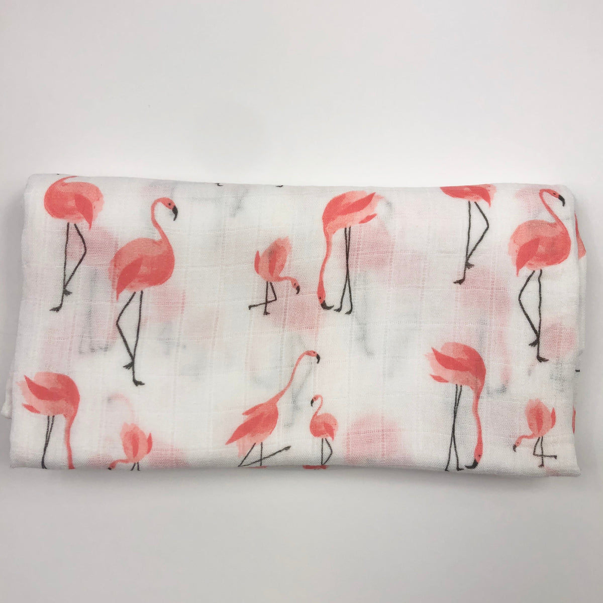 Tinker Tot Baby - Bamboo Cotton Swaddle –  Family of Flamingos