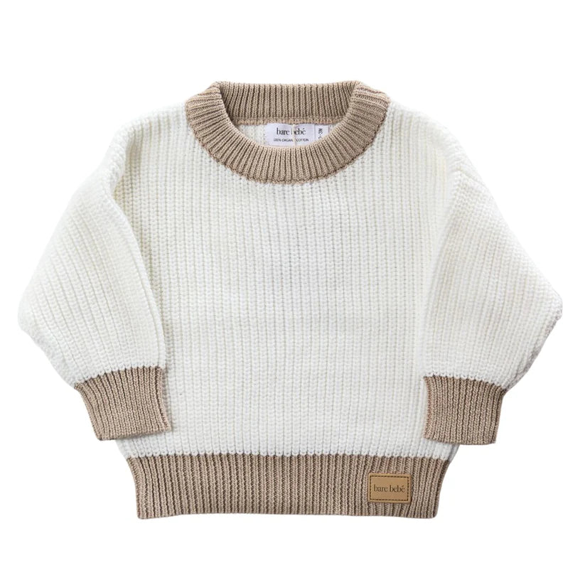 Bare Bebé - Chunky Knit Jumper | Daisy White