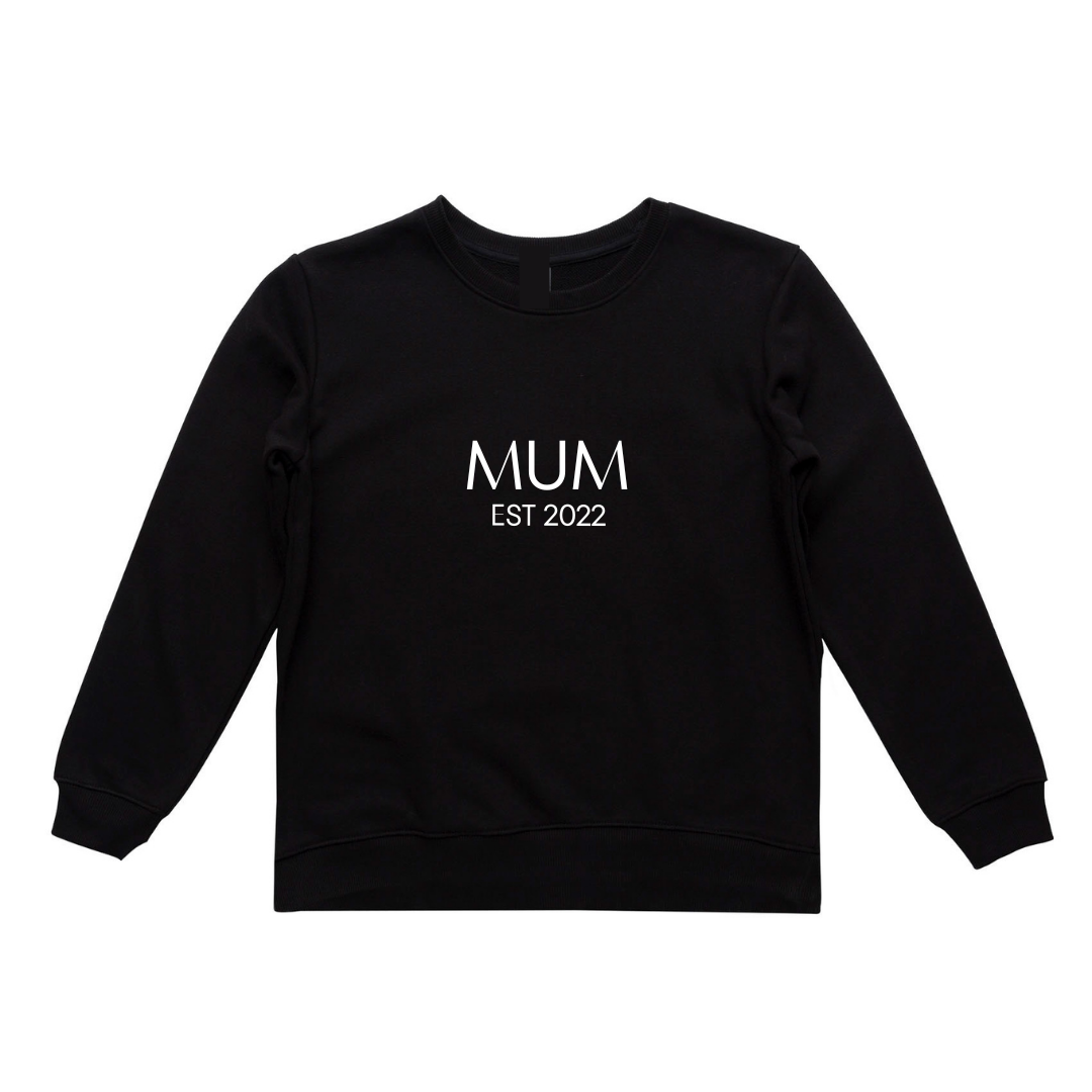 MLW By Design - Established MUM Adult Crew | Black *CLEARANCE*