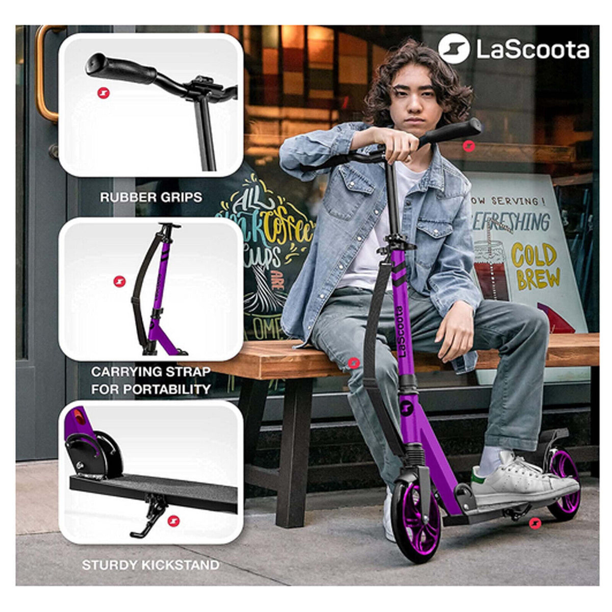 Lascoota Pulse Scooter | Plum