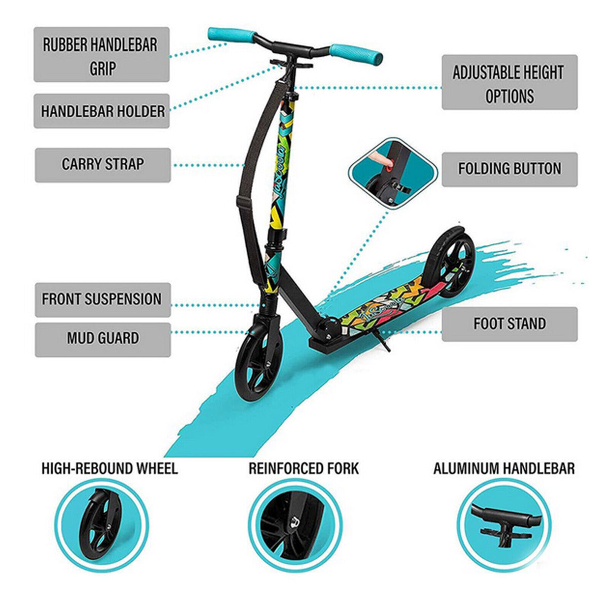 Lascoota Pulse Scooter | Black