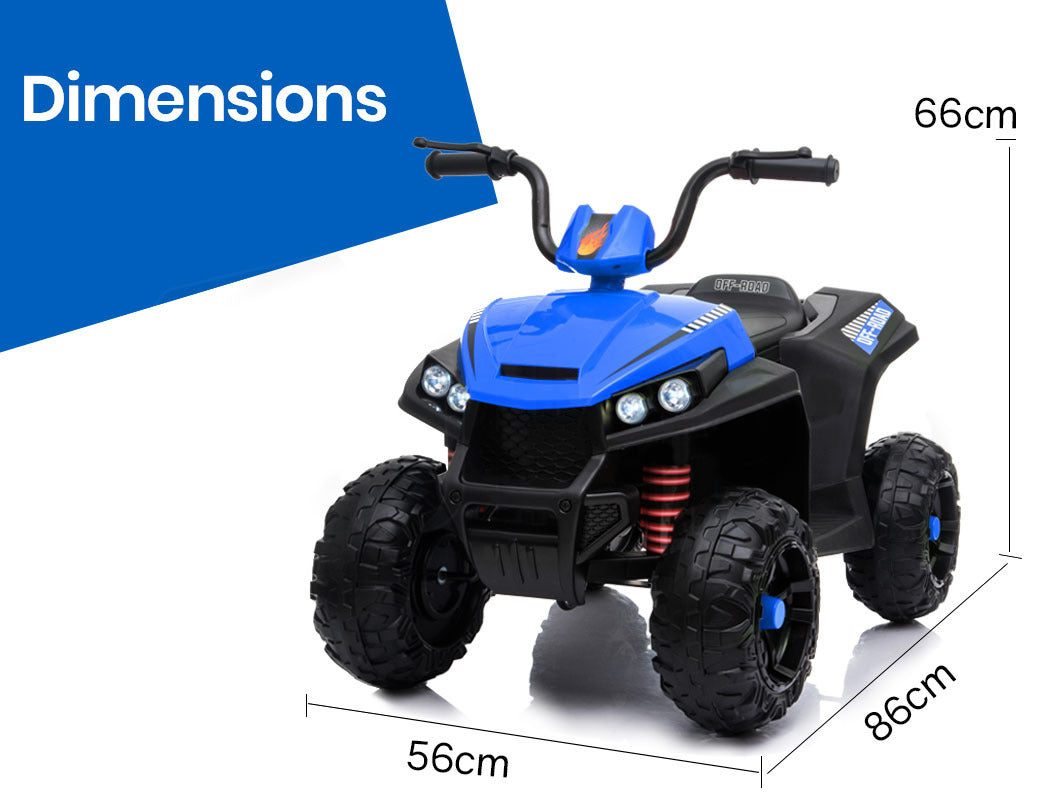 Electric Ride On ATV Quad Bike | Blue & Black