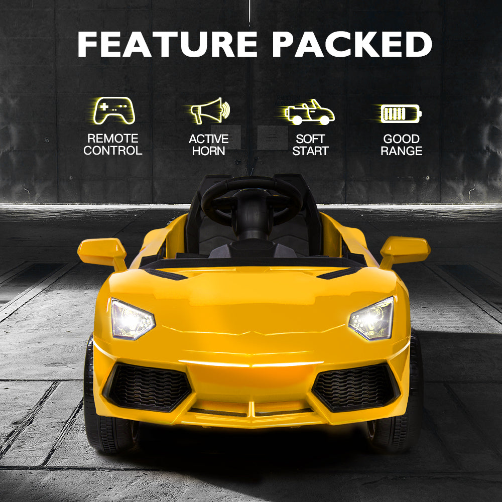 Lambo Inspired Ride-On Car | Yellow